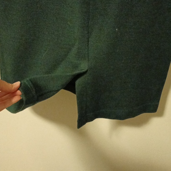 Vintage dark green knit skirt, wool blend - Picture 4 of 7